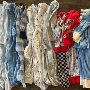 Bundle of 7 Baby Boy Pajamas – Size 6-9 Months